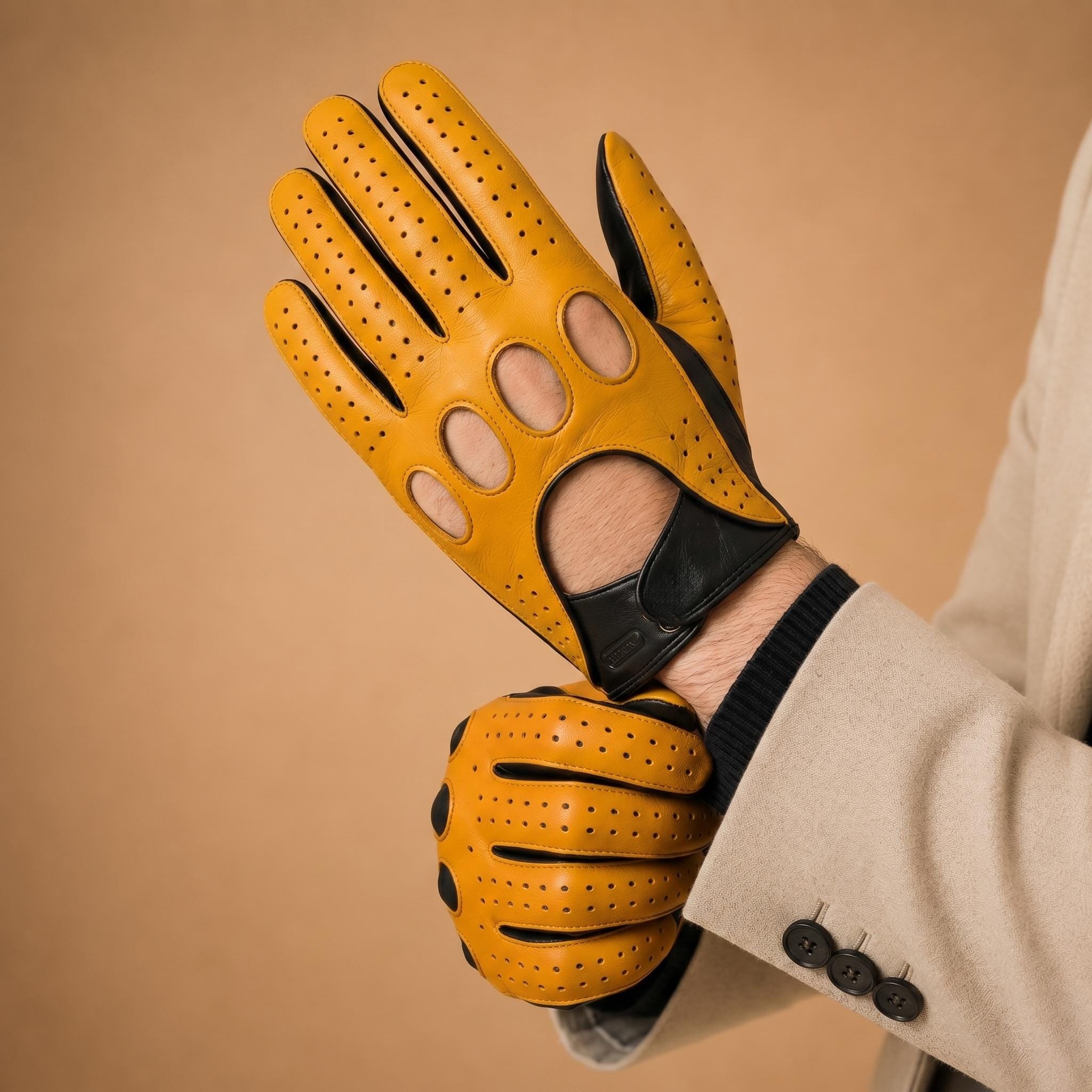 Multiple Colors Available Perforated Driving Gloves