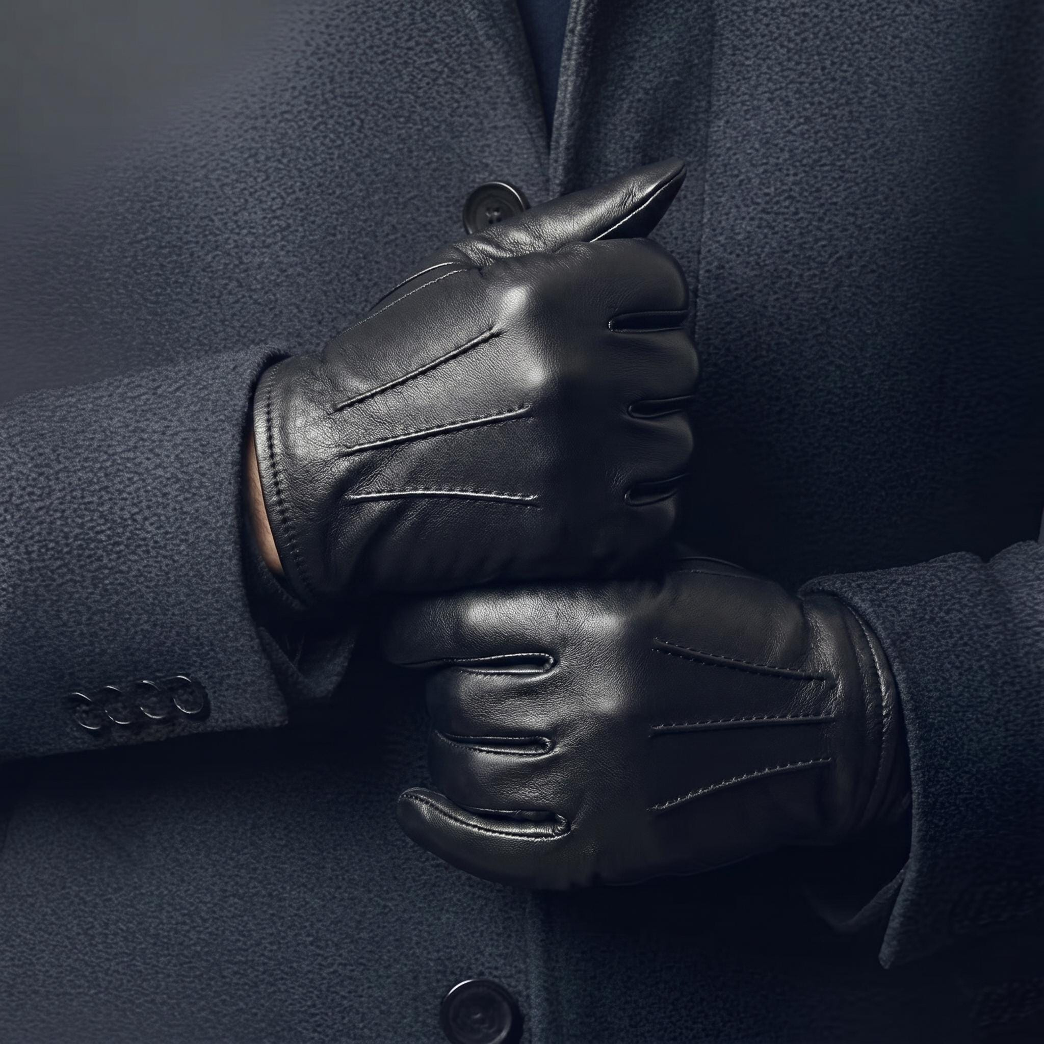 Black Fingerless Driving Gloves Available in Multiple Colors